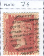 Ua855 SG N°43 - Plate 74 - Used Stamps