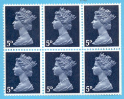 QE984: Missing Phosphor: SG: 735 Ey  : 4 Stamps (MNH) + 2 Stamps (MH) - Other & Unclassified