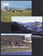 GREENLAND (2006) Carte S Maximum Card S - Scientific Discoveries, Arctic Station, Oldest Mountains, Cape Copenhagen - Maximum Cards