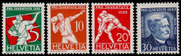 Suiza 0263/266 * Charnela. 1932 - Ungebraucht