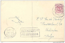 Zz531: N°851 Op Postkaart  Met Diamantstempel... Wordt Piloot Bij De Luchtmacht 1952 - 1951-1975 Heraldieke Leeuw