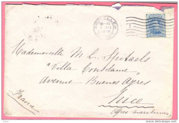 Gt: 970 : 25ct : BRUXELLES DEPART 1C  7.III 1919 - Fortune Cancels (1919)