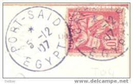 Zz348:10ct: PORT SAID EGYPT - Otros & Sin Clasificación