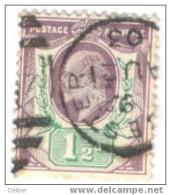 Aa979: EDWARD VII: 1½d - Used Stamps