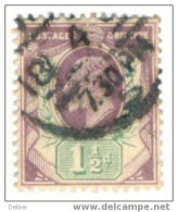 Aa976: EDWARD VII: 1½d - Used Stamps