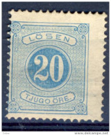 Zw885: Facit N° L16 :  Mint - No Gum : Perf. 13 - Portomarken