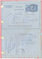 Gt949: N°2 : II: NF: E POPERINGE E >> Leopoldsville - Aerograms