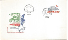 COB 84 Czechoslovakia V.Convention Of The Czechoslovak Philatelist Union 1984 Alfons Mucha Motifs - Enveloppes