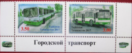 Tajikistan  2017  Sity  Transport   2 V   MNH - Busses