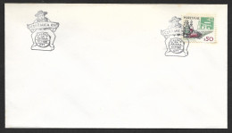 Portugal Cachet Commémoratif Expo Ceramica 81 Caldas Da Rainha Ceramique 1981 Ceramics Expo Event Pmk Zé Povinho - Postal Logo & Postmarks