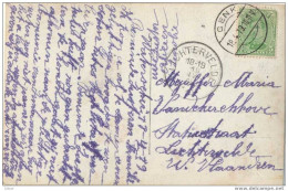 _Q677 : N° 137: GENK ( Duitsbrugstempel Met 3Belgien" Geschrapt >>> LICHTERVELDE: Noodstempel - Fortuna (1919)