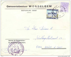 _Q782 :bijzonder Tarief Gemeencorresponentie:  WONDELGEM: Gepost In GENT - 1951-1975 Leone Araldico