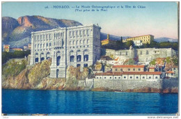 _P641: 96 MONACA - Le Musée Océanographique Et La Tête De Chien  Vue Prise De La Mer - Ozeanographisches Museum