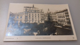 POSTAL DE ZARAGOZA PLAZA DE LA INDEPENDENCIA UNUSED No.31 - Zaragoza