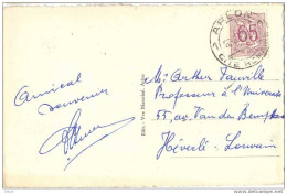 _P99: Postkaart: ARLON L'Eglise Saint-Donat Et Les Charmilles..met N° 856: 1 ARLON 1 CITE ROMAINE 20.8.52 - 1977-1985 Cifra Su Leone