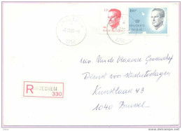 Zb976: Drukfout Op N° 2137: Witte Vlekken Op De Zegel... Op Aangetekende Brief: BROECHEM - 1981-1990 Velghe