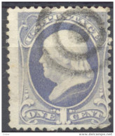 Qx744: 1 Cent : FRANKLIN >> Cancell - Used Stamps