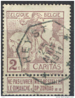 Qx940: N° 85: Telegraafstempel: HEYSt 25 AOUT 1911 - 1910-1911 Caritas