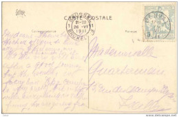 Zv824: Postkaart: MIDDELKERKE: La Plage : N°90- Tab: E18: GENVAL - 1910-1911 Caritas