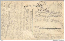 _R917:Postkaart:CAMP DE BEVERLOO:MESS DES OFFICIERS: S.M: LNN-stempel: BOURGLEOPOLD >> GAVERE 19__ (onvolledig Jaar) - Fortune (1919)