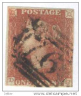 _A665: Penny Red : Imperf. SG#8-12 :  D__G - Used Stamps