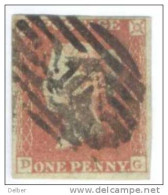 _A661: Penny Red : Imperf. SG#8-12 :  D__G - Used Stamps