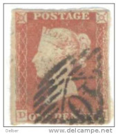 _A659: Penny Red : Imperf. SG#8-12 :  D__H - Used Stamps