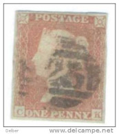 _A684: Penny Red : Imperf. SG#8-12 :  C__K - Gebruikt