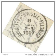 _R967: Postkaart:BORGERHOUT Louisa Poort.: 30ct Houyoux >La Chapelle:ambulant: BRUXELLES-BRUSSEL-FREIGNIES 6 XI 0-3 1927 - Bahnpoststempel