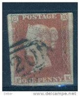 Ua541: ONE PENNY RED - Imperf. - 4 Margins : F__K - Gebruikt