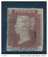 Ua547: ONE PENNY RED - Imperf. - 4 Margins : F__L - Used Stamps