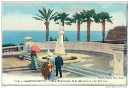 Cc237 : 778.- MONTE-CARLO - Les Terrasses Et Le Monument De Berlioz  ( Luxe - Druk ) - Terraces