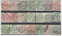 Qy998: ....21 Timbres... Type BLANC (quelques-uns Avec Les Petits Manques) - 1900-29 Blanc