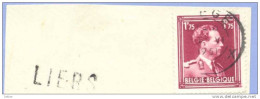 Ft-935: N° 832 : [°]: LIEGE X__X + Lijnnaamstempel: LIERS - 1936-1957 Open Kraag