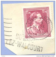 Ft-965: N° 832 : [°]: CHARLEROI  1__1:+ Lijnnaamstempel: BOUSSU-LEZ-WALCOURT - 1936-1957 Offener Kragen