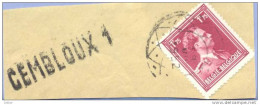 Ft-967: N° 832 : [°]: Blinde Diamantstempel 23 VIII 1953 + Lijnnaamstempel: GEMBLOUX 1 - 1936-1957 Collar Abierto