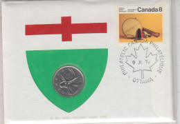 Canada Numisletter 25 Cent Coin Ca Ottawa  9.II.1976 (CN152D) - Brieven En Documenten