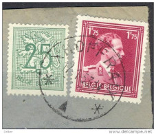 Qr848: N° 832 & 852: * XHOFFRAIX * : Sterstempel. - 1936-1957 Collar Abierto