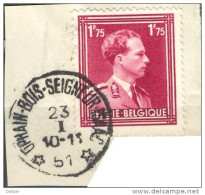 Qr863: N° 832: * OPHAIN-BOIS-SEIGNIEUR-ISAAC * : Sterstempel - 1936-1957 Collo Aperto