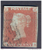 Ua418: Penny Red : Imperf. SG#8-12 : K__A  >>> 4 Margins... - Used Stamps