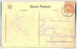 _Cc052:kaart: N°135: 1 COXYDE 1 14-15 27 XI. 19__ ( Onvolledig Jaar: Noodstempel) - Fortuna (1919)