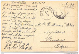 _L982: Fantasiekaart Als S.M. :5 PMB-BLP 5 > STEENDORP: Aankomst: NOODSTEMPEL : Gewijzigd Datummidden: 28 V 19 - Foruna (1919)