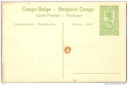 _G538: 21 CONGO BELGE BELGISCH CONGO KABINDA CORPS DE GARDE ET LA PRISON...5ct... Met Pigat... - Entiers Postaux