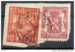 Xv827: N° 762  + 479:  / Fragment:  *URSEL* Sterstempel - 1948 Exportation