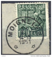 Xv831: N° 768 :/ Fragment: *MOIGNELEE* Sterstempel - 1948 Esportazione