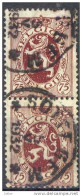 Gk262:N° 288A In Paar: Met Telegraafstempel: SOTTEGEM - 1929-1937 Lion Héraldique