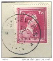 Qr780: N° 823: * ST-SEVERAIN * : Sterstempel.  / Fragment - 1936-1957 Open Kraag