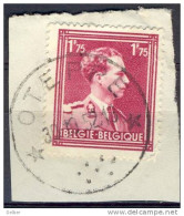 Qr795: N° 832:  * OETEPPE * : Sterstempel  / Fragment - 1936-1957 Collar Abierto