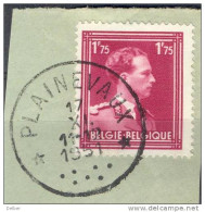 Qr800: N° 832:  * PLAINVAUX  *  : Sterstempel  / Fragment - 1936-1957 Open Kraag