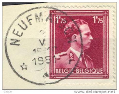 Qr809: N° 832:  * NEUFMAISON *  : Sterstempel  / Fragment - 1936-1957 Open Kraag